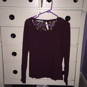 Maurices Lace Back Long Lseeve